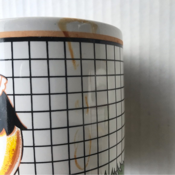 Set of 2 Vintage Coffee Mugs By Interpur “Barnyard”Hen Wearing Bandana &… - Picture 7 of 10